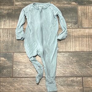 Little Sleepies Pale Blue Footed One-Piece Pajama